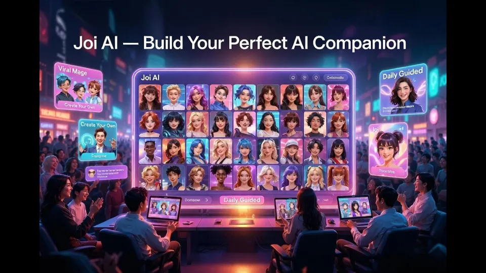 Náhled videa na YouTube „Joi AI Review: The Boldest & Most Entertaining AI Character Chat Platform“ (kanál QUASA)