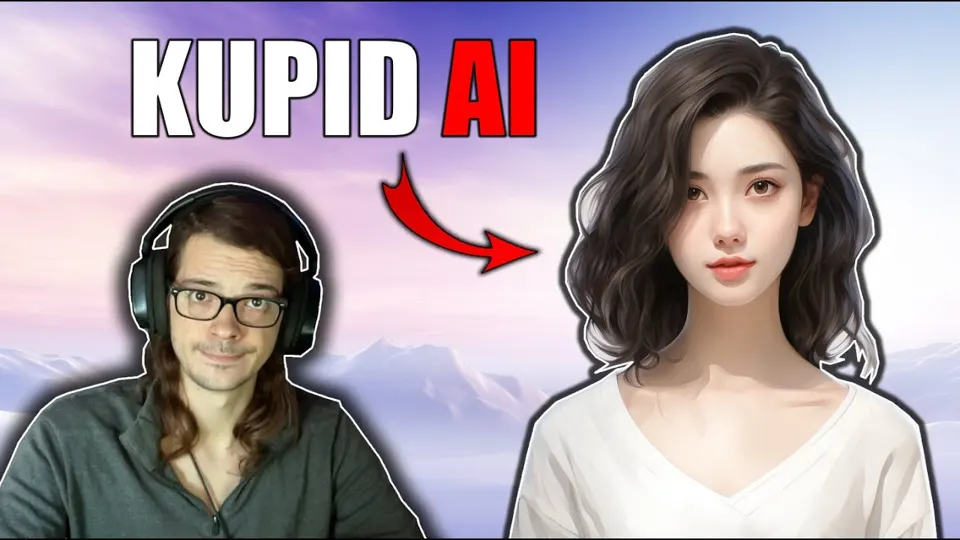 Náhled videa na YouTube „The AI Girlfriend App to RULE them ALL... | Kupid AI“ (kanál Obscure Nerd)